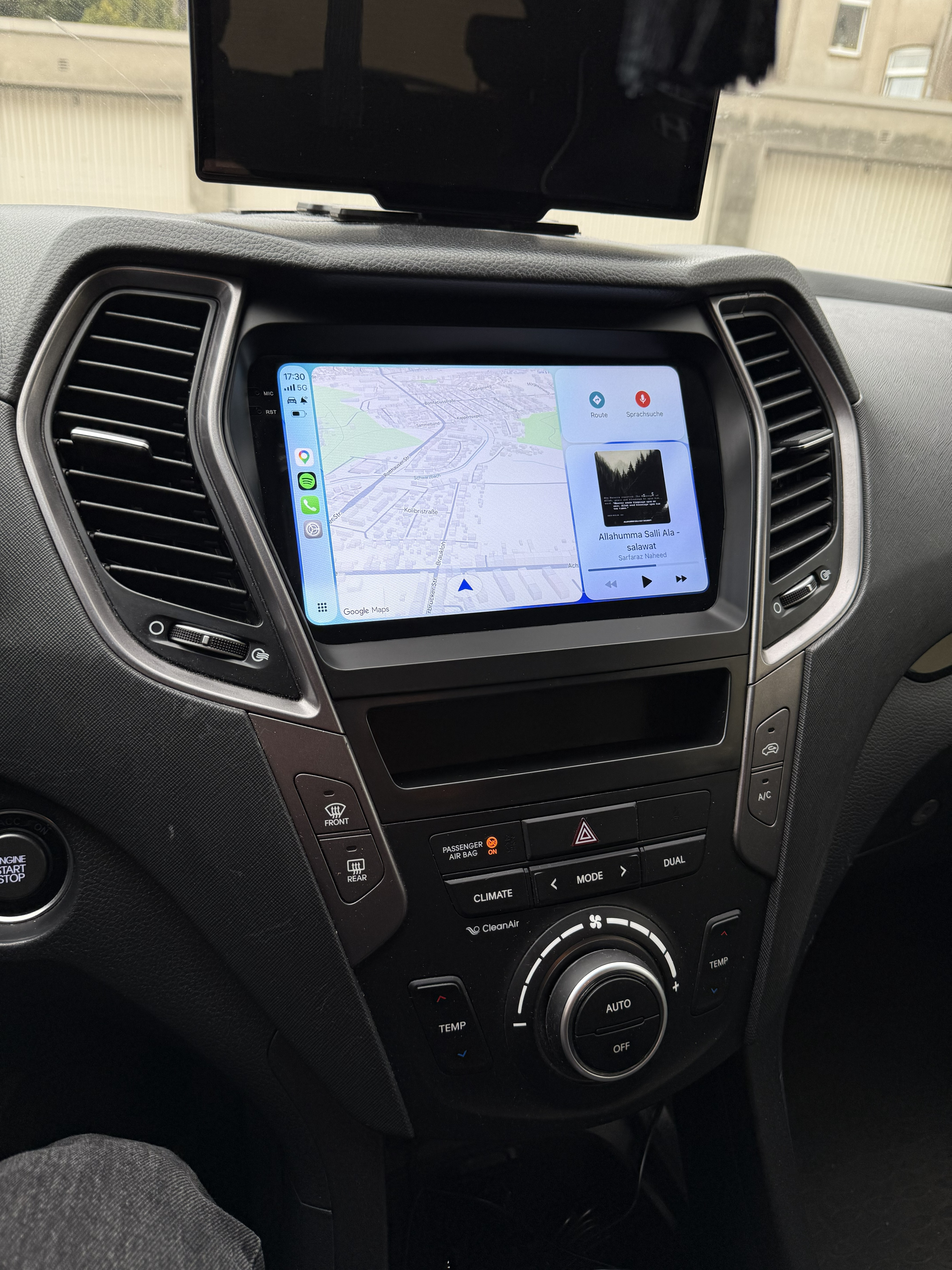 CarPlay Hyundai Santa Fe 3 2015 Umbau Nachher