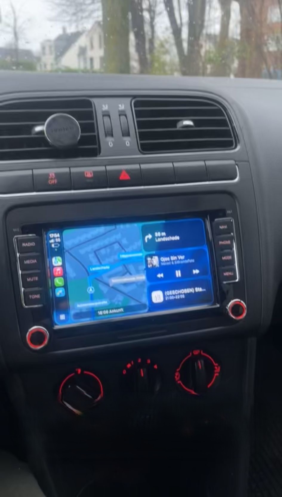 CarPlay Volkswagen Polo IV 2008 Umbau Nachher